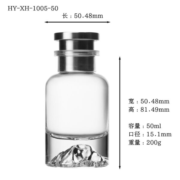 luxury glass bottle