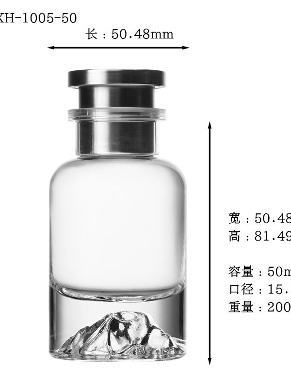 luxury glass bottle